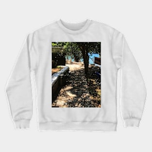 Mediterranean stone terrace Crewneck Sweatshirt